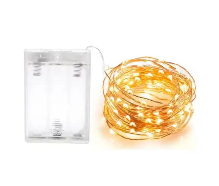 Battery Powered Copper Wire String LED Fairy Christmas Lights Warm White