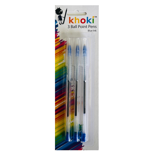Ball Point Pen - Blue (3 piece)