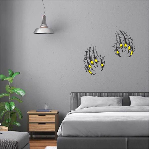 3D Claws Scratching Wall Decal Shop Today. Get it Tomorrow