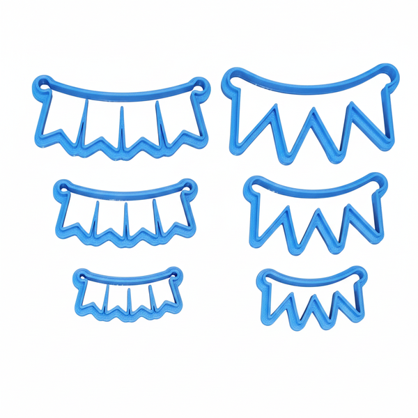 Bunting Cookie Cutter Set - 6 Piece Large, Medium &amp; Small