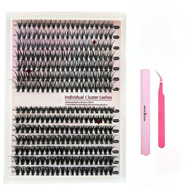 DIY Cluster Lashes 30D-40D Eyelashes Mixed Set