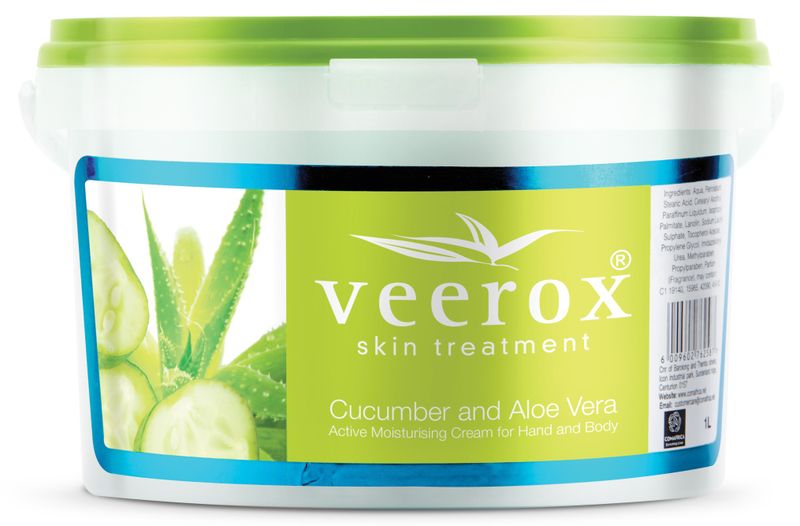 Veerox 1Lt Cucumber and Aloe Vera Body Cream