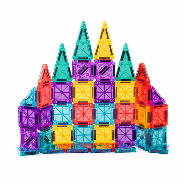 49 Piece Magnetic Building Blocks Travel Set Educational DIY Assembly Toys