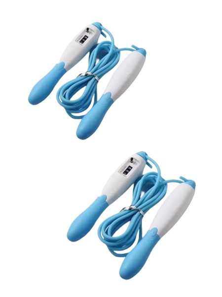 2 Piece Workout Fitness Rope - Blue