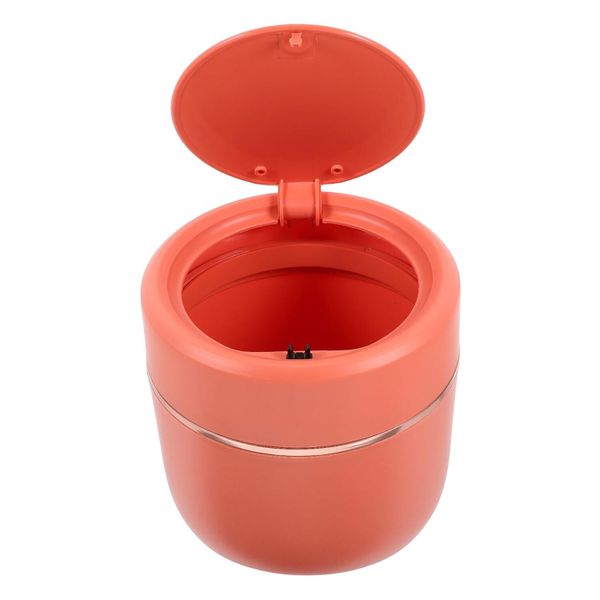 Press-top Mini Trash Can With Lid Compact Decorative Wastebasket For Home