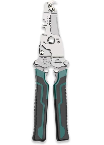 18 in 1 Foldable Wire Stripper, 0.08mm-1.6mm Wire Stripper Crimper Pliers