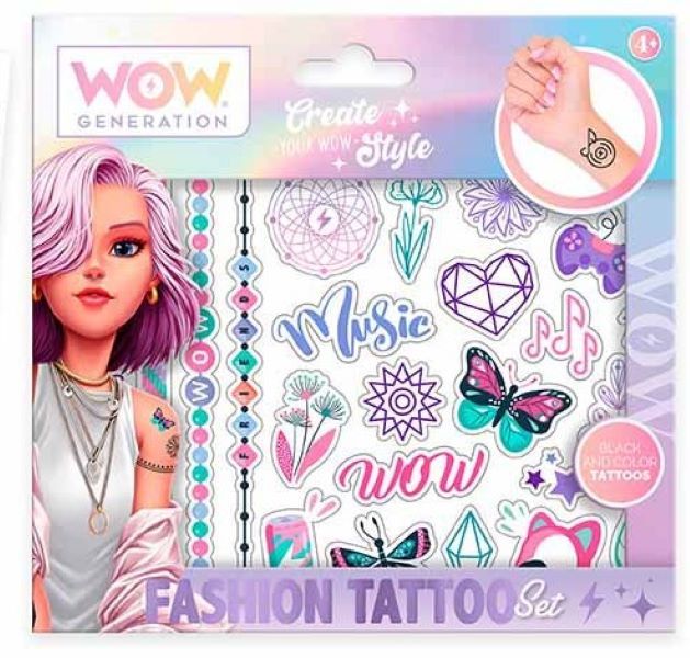 Wow Generation 50 Colour and B/W Tattoo Set