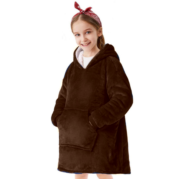 Sherpa Oversize Wearable Blanket Jacket - Kids | Shop Today. Get it ...