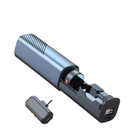 New Wireless Microphone Mini Lapel Mic Round Magnetic Microphone Image