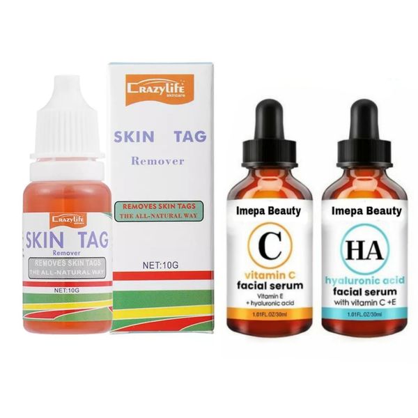 Skin Tag Remover Serum with Vitamin C and Hyaluronic Acid Serums
