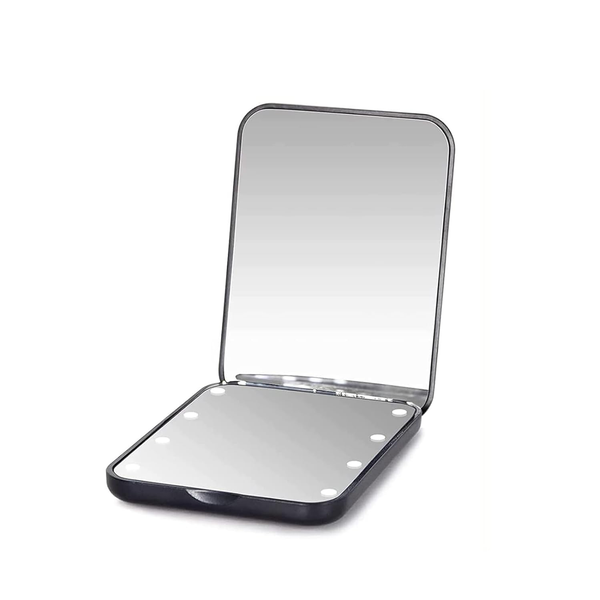 Pocket Mirror Handbag Cosmetic Mirror with Led Light Folding Hand Mirror