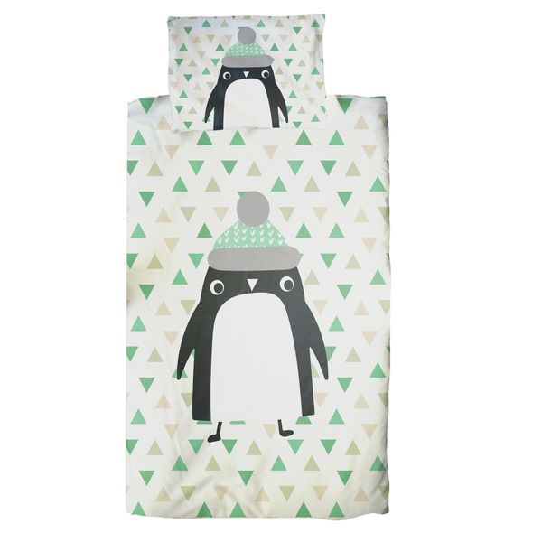 Cozy Penguin Cot Duvet Set