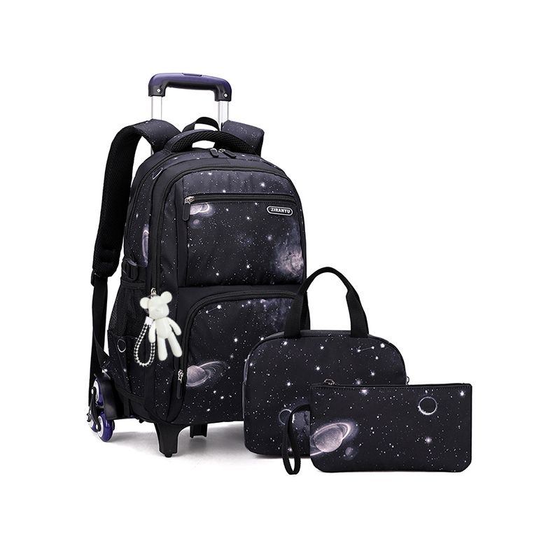 3 Piece Rolling Backpack Set Trolley Preschool Bags For Students Shop