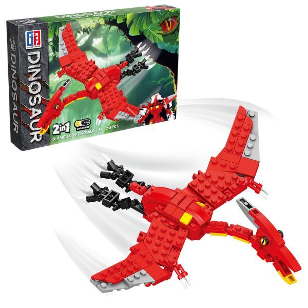 Dinosaur Building Block Set 2-in-1 Pterosaur 218pcs - Ages 6+