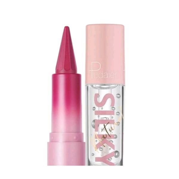 2-in-1 Lip Duo with a Silky Matte Lipstick + Hydrating Lip Oil