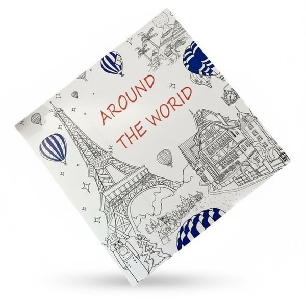 Around the World Coloring Book: Discover Global Landmarks
