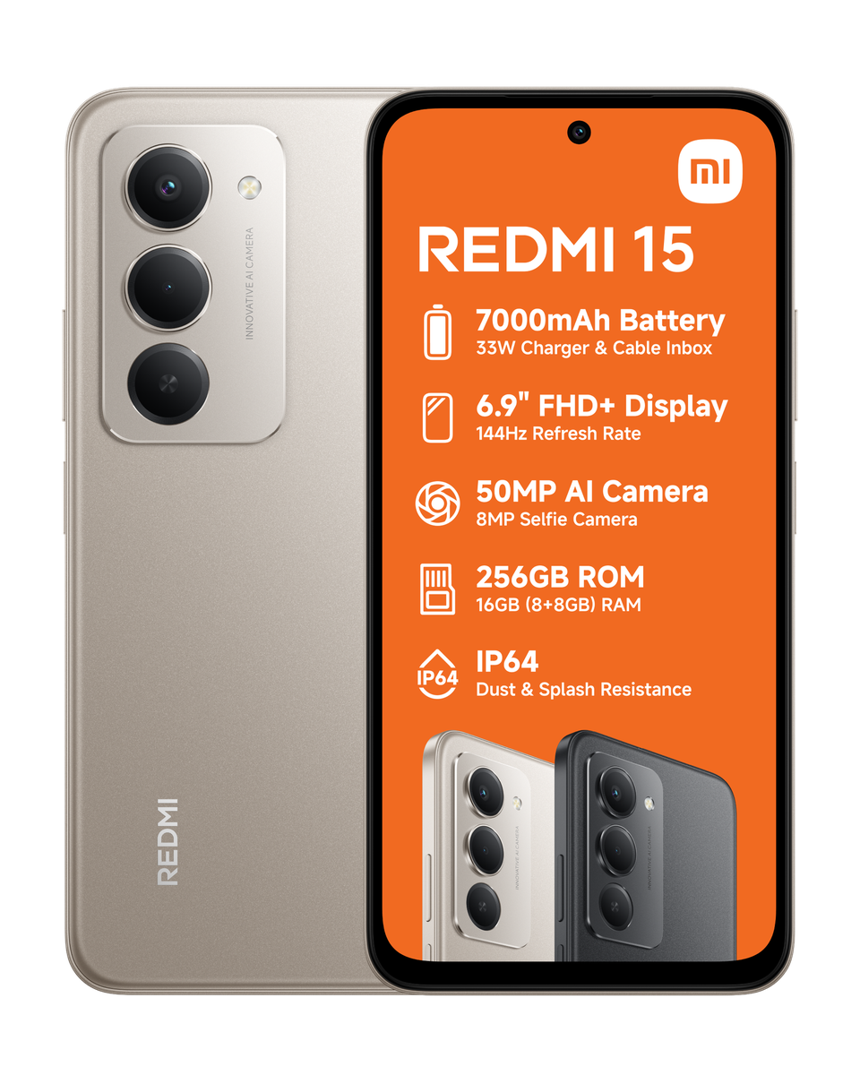 Xiaomi Redmi 15 Dual Sim Smartphone (8+256GB)