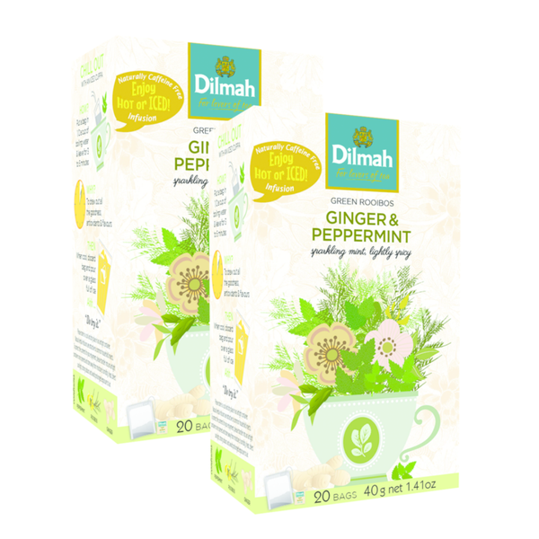 Dilmah - Green Rooibos, Ginger &amp; Peppermint Infusion 40 Tagged Tea Bags