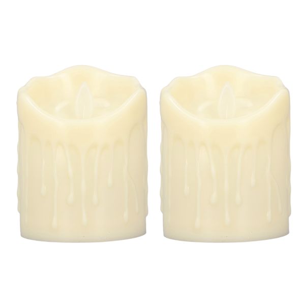 2Pieces Flameless LED Candles for Dating, Proposal