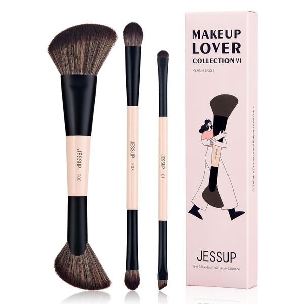 Jessup Beauty Duo End Brush Versatility Collection - Peach Dust