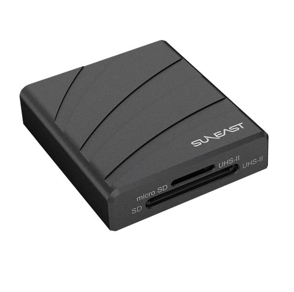 SunEast SD &amp; microSD USB3.2 UHS-II Dual Slot Memory Card Reader 312MB/s