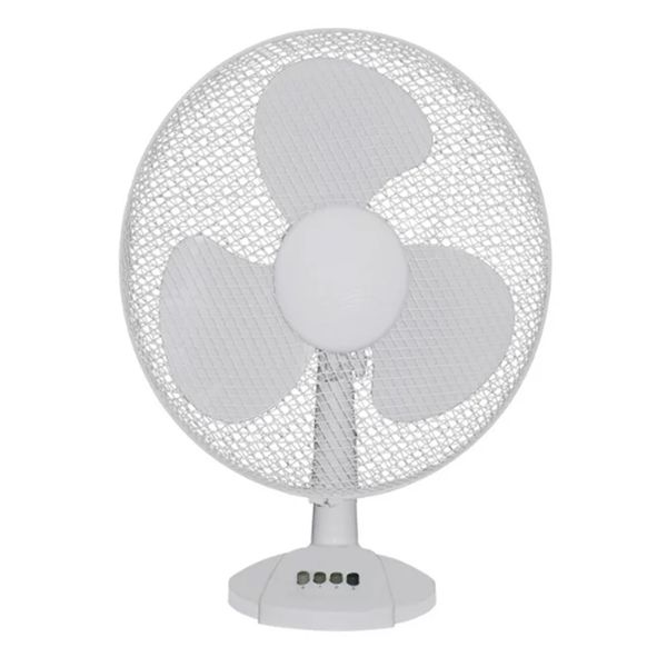 Goldair White Indoor Touch Controlled Desk Fan