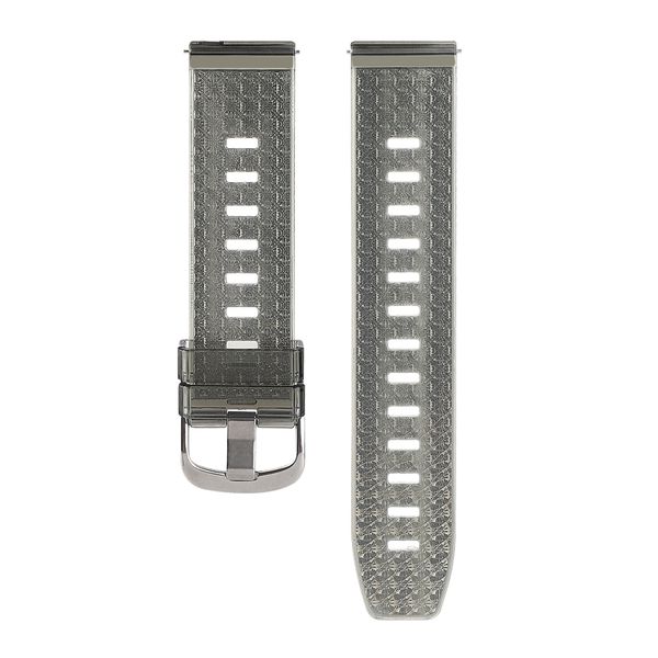 20mm Universal Textured Clear Strap Compatible with Samsung Watches