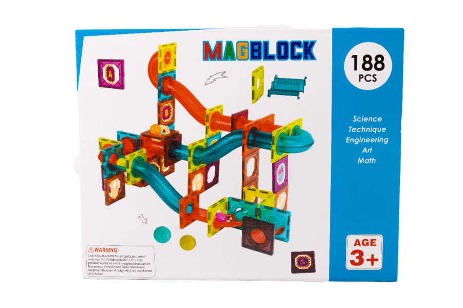 Magblock - Magnetic Tiles & Blocks 188 Piece Set | Shop Today. Get It ...