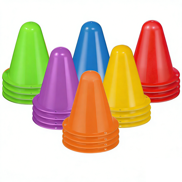 Mini Cones 24 Pack, 3.15" Portable Markers for Agility &amp; Footwork Drills