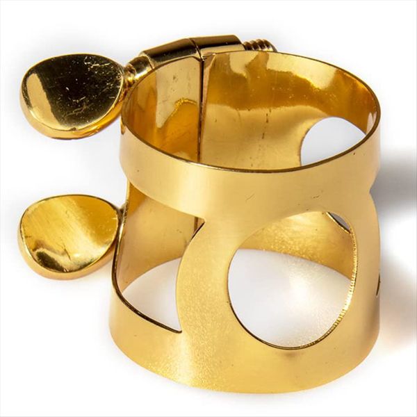 Alto Sax Ligature Fastener Double Screws Brass Ligature,Gold