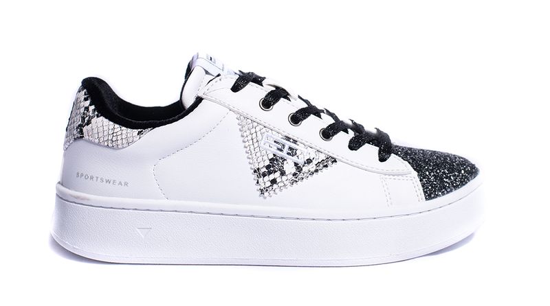 Enrico Coveri Detailed Women's Sneaker - White/ Print