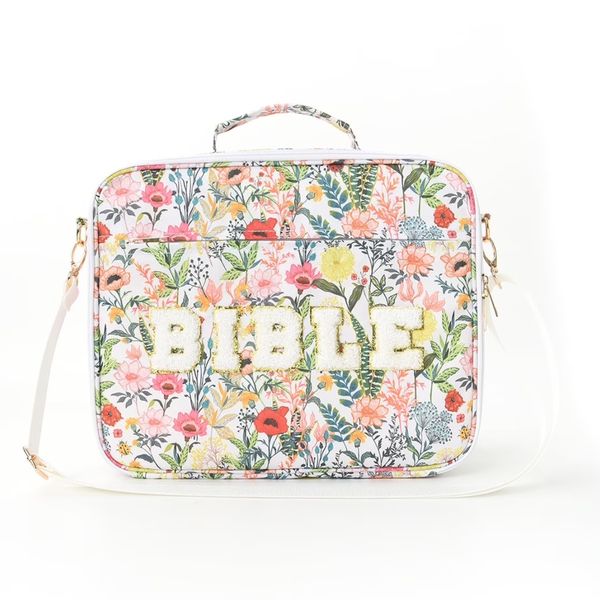 GraceTote Bible Bag Embroidered MultiFunction Travel Organizer Storage Case