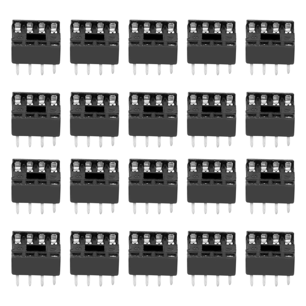 20 x 8 Pin 2.54mm Pitch IC Sockets Solder Type Adaptor