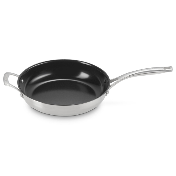 Le Creuset Essential SS Frying Pan Non-Stick with Helper Handle - 28cm