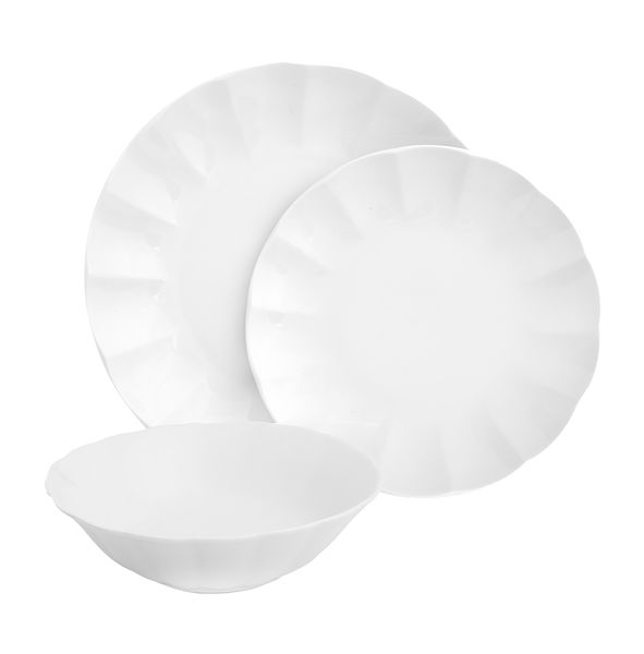 Russell Hobbs White Porcelain Dinnerware 12 Piece Set