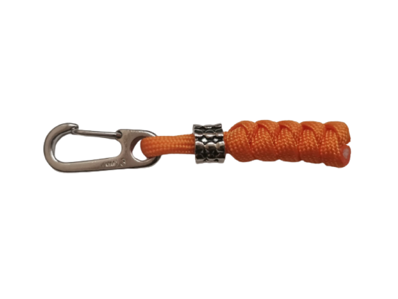 Emergency Paracord Backpack Orange Key Ring Outdoor Climbing Metal Buckle