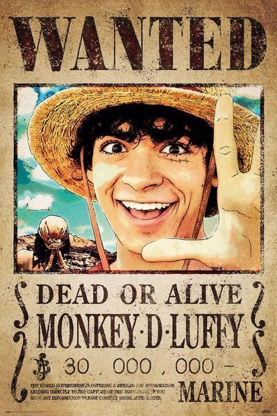 One Piece (Monkey D. Luffy Wanted) Poster
