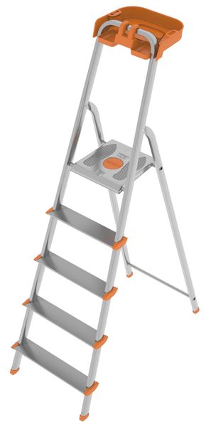 Colombo 106cm 5-Step Non-Slip Wide Platform Ladder with Tools Case - Attica