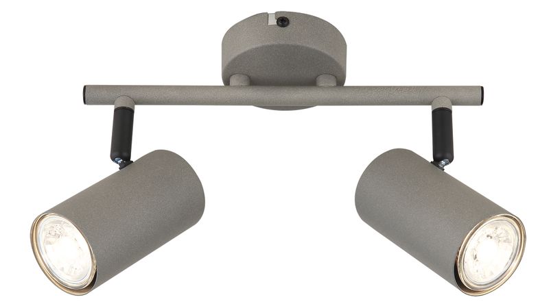 Bright Star Lighting S419/2 Sandy Grey 2-Light Adjustable Spotlight