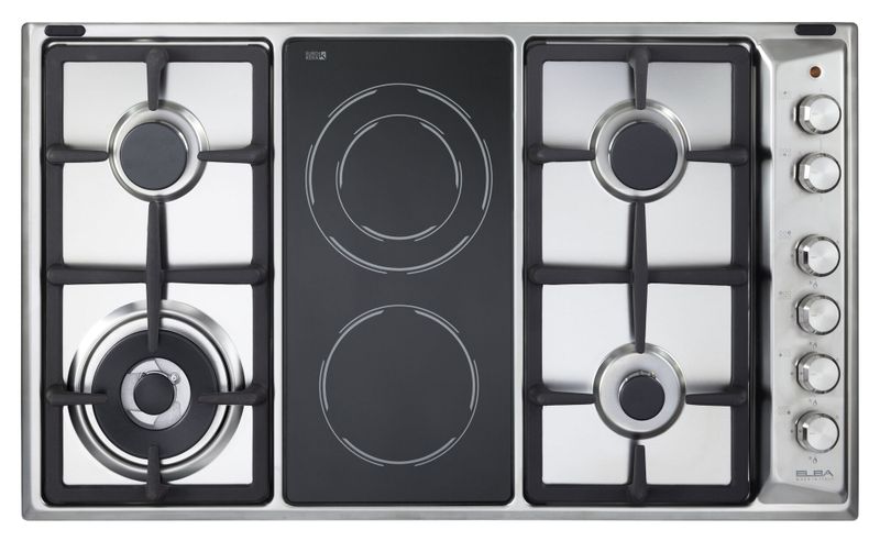 Elba 02/EN95-425 XD 4 gas burners with 2 ceramic burners 90cm