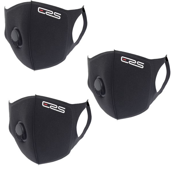 3 X Second Wave ERS Sponge Mask Combo With Removable Filter And Valve