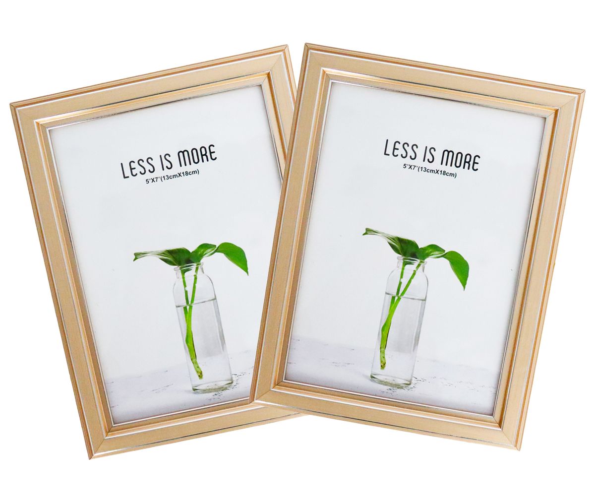 2 Piece Wooden Picture Frame 13x18x1cm, Stylish Gold Frame Buy Online in South Africa