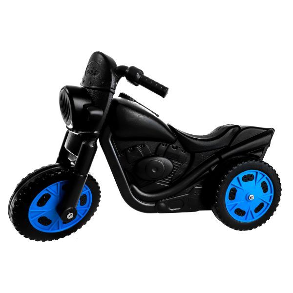 Kids Black Scooter with a Choice of Blue or Red Wheel Covers