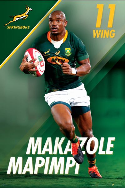 Makazole Mapimpi - Springbok Rugby Poster