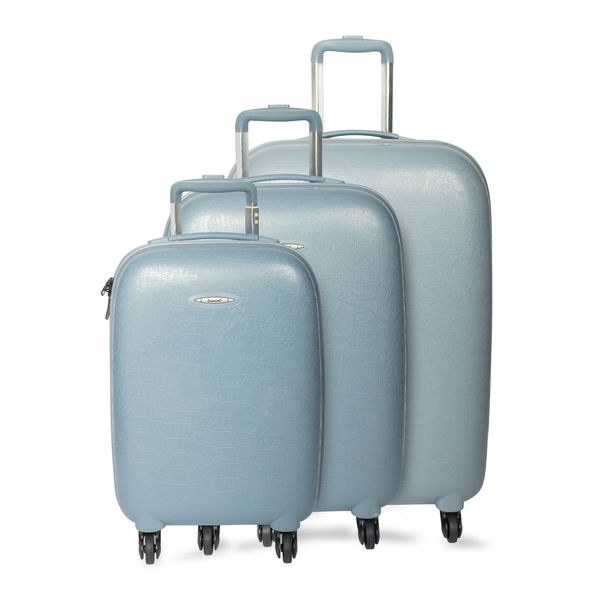 Bubule Luggage Set Hard Shell Durable - Grey 50 60 70cm - 3 Piece