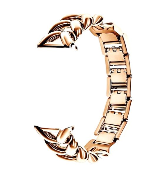 Minimalistic Thick Braided Apple Watch Strap - Rose Gold