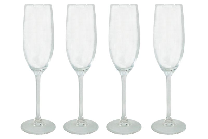 Excellent Housewares 4 Piece Champagne Glass 210ml