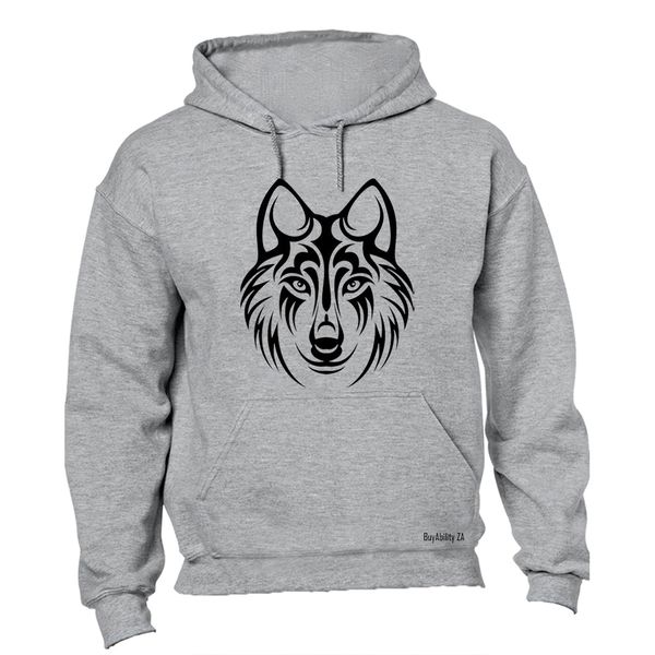 Wolf Art - Mens - Hoodie - Black