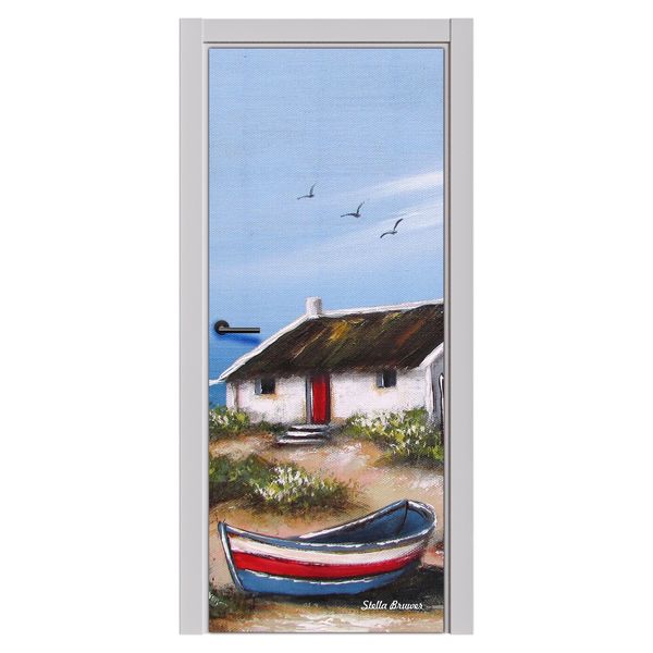 Decoupage - Red Door By Stella Bruwer Door