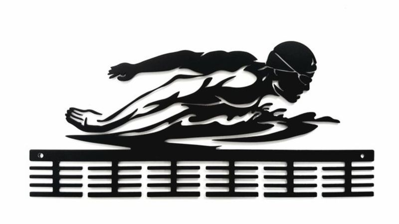 DC Designers Butterfly Swimming 48 tier medal hanger - Black